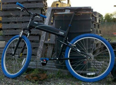 blue bike tires