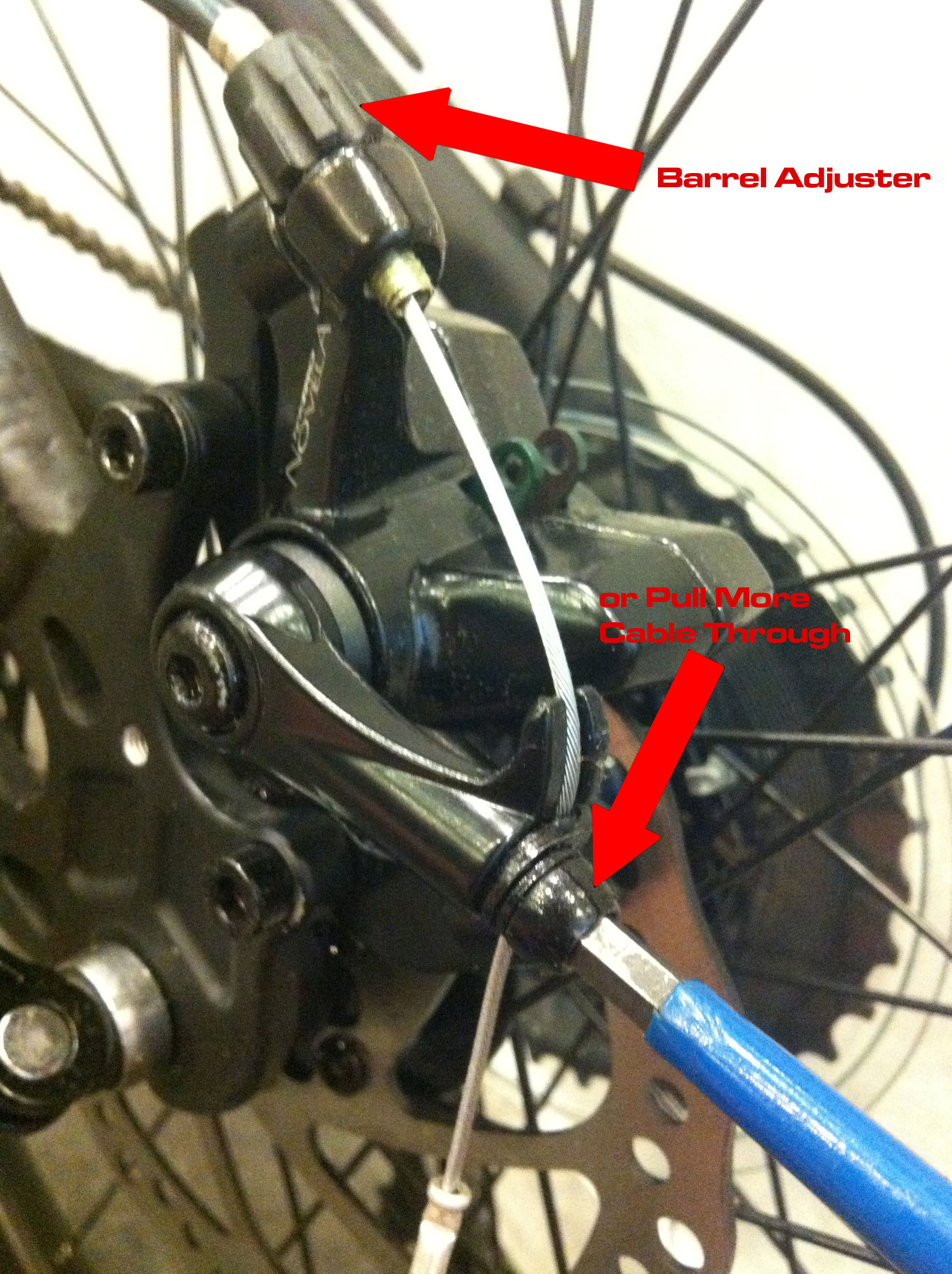 Adjusting Mechanical Disc Brakes