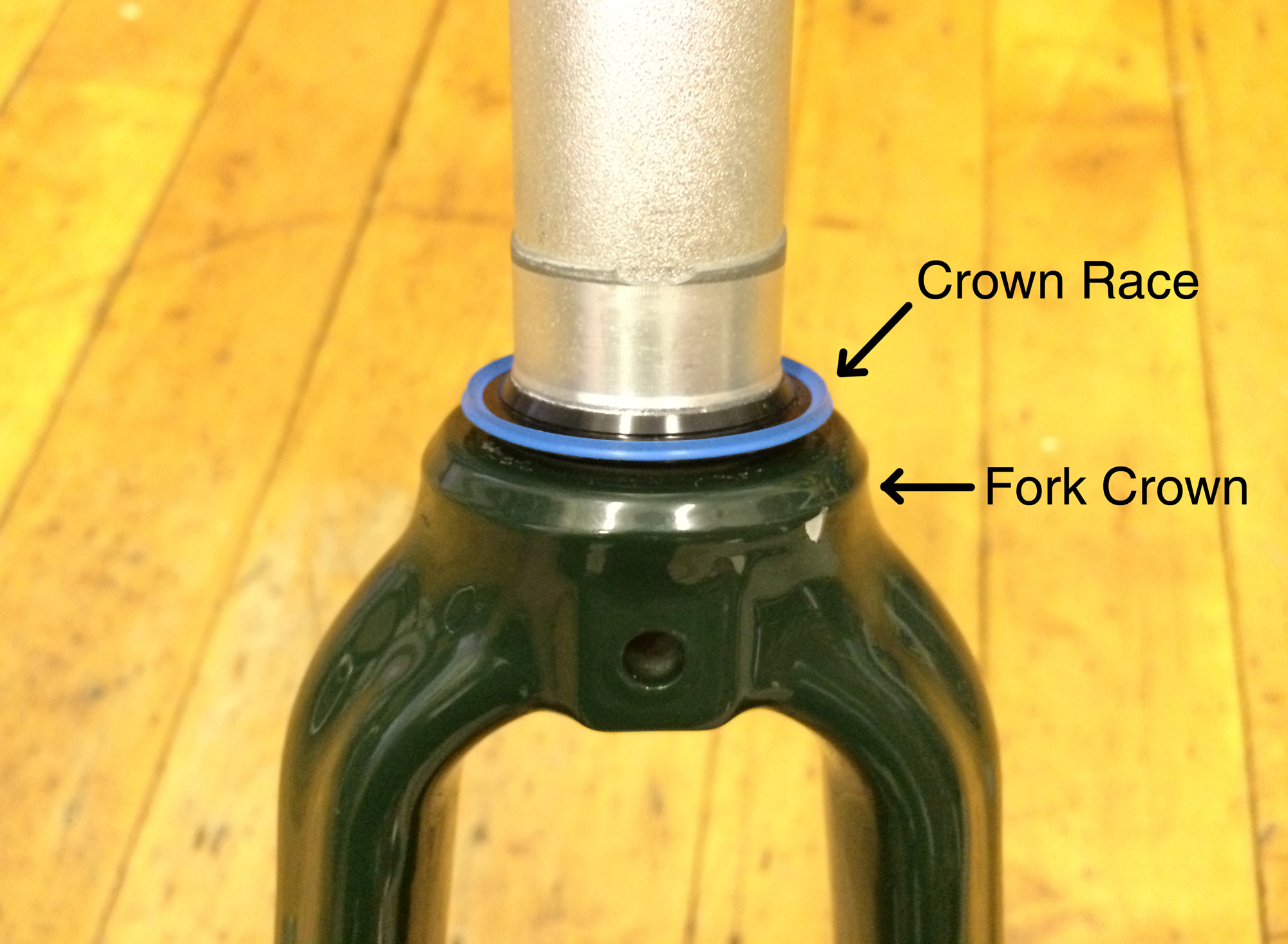 installing crown race on carbon fork