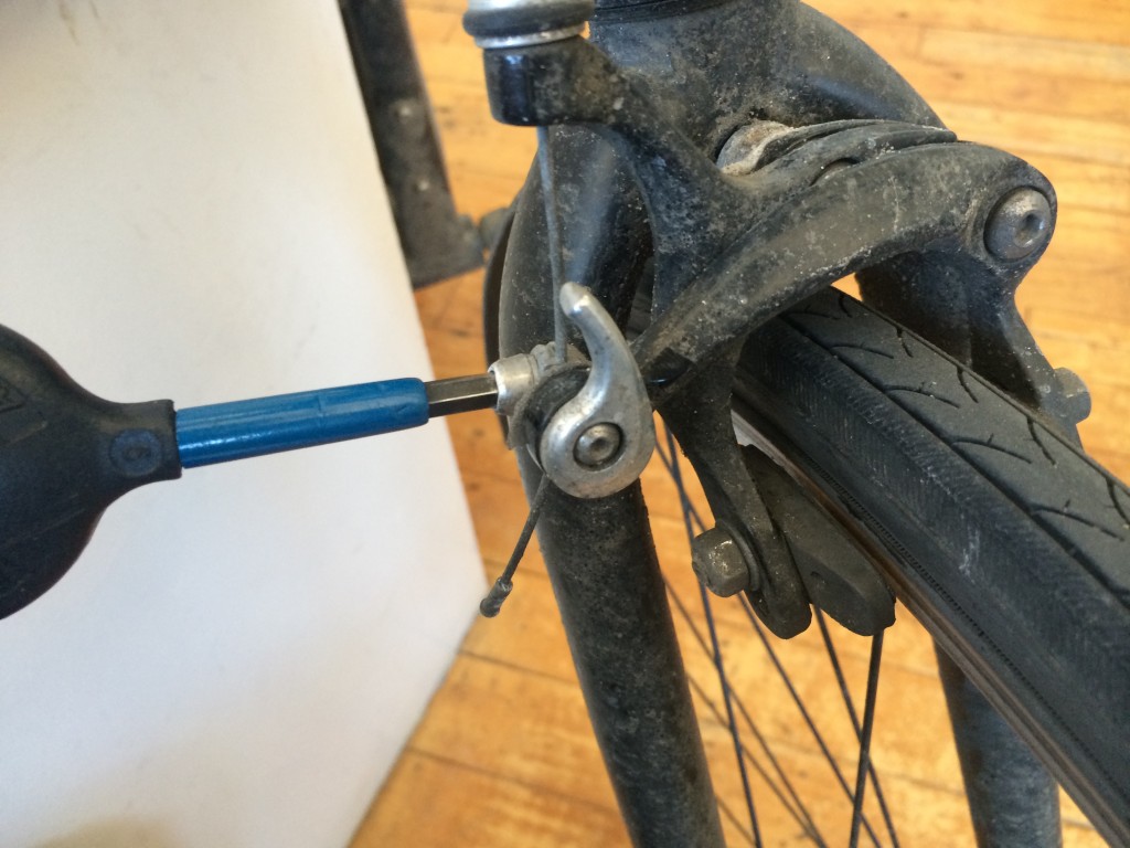 changing bike brake pads