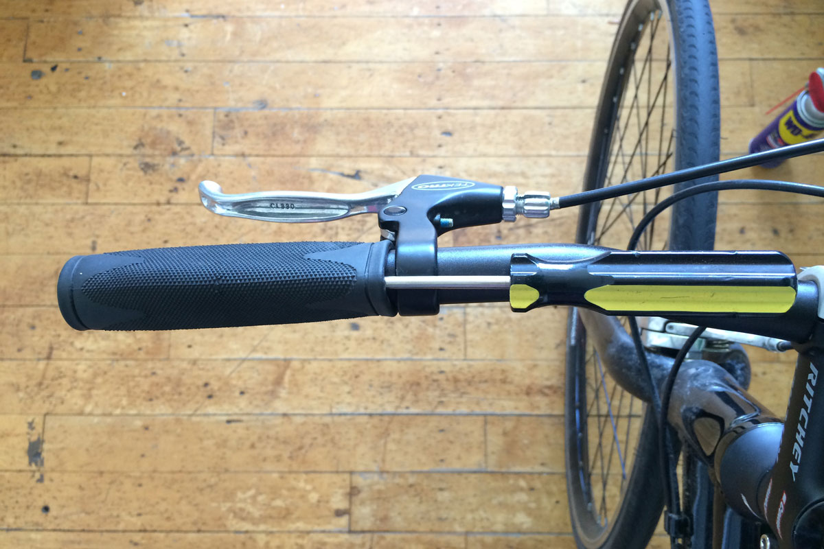 sticky bike handles