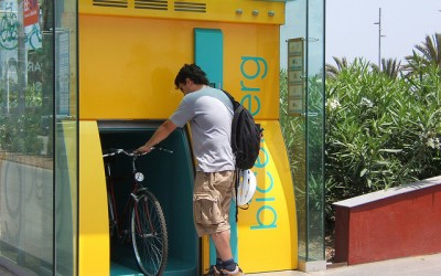 Futuristic Bicycle Parking