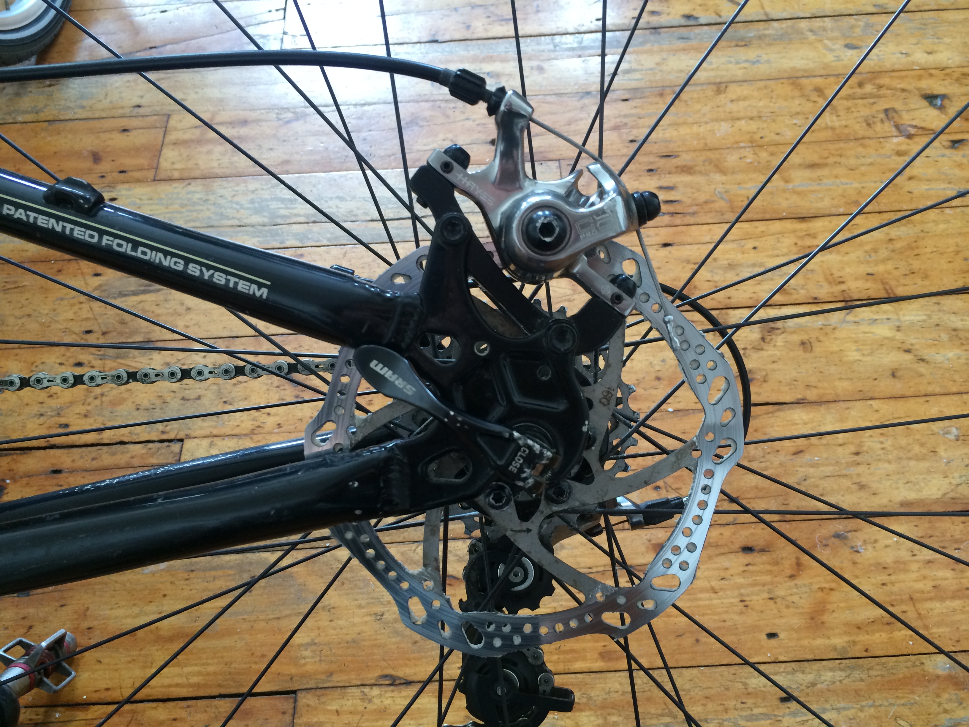 squeaky disc brakes on bike