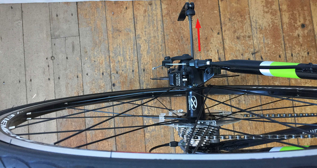 installing quick release bike wheel